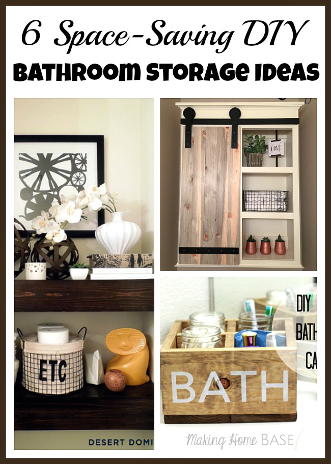 If you have a small bathroom, you may have a hard time keeping it looking nice and organized. These space-saving DIY bathroom storage ideas can help!