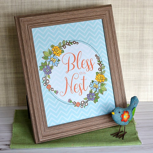 "Bless this Nest" Free Printable Artwork