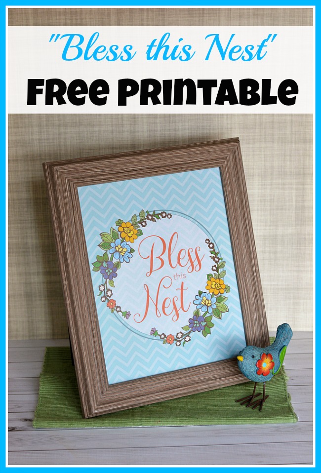 "Bless this Nest" Free Printable Artwork