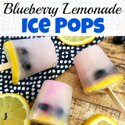 Blueberry Lemonade Ice Pops