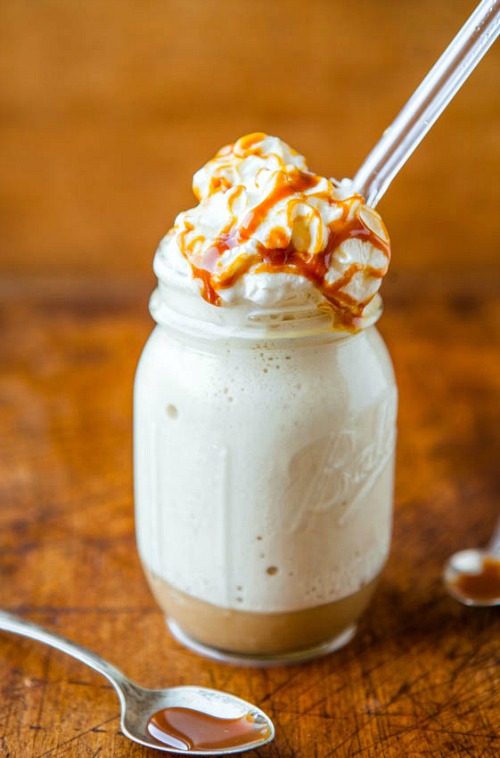 10 Fabulous Coffee Recipes- Skinny Caramel Frappuccino