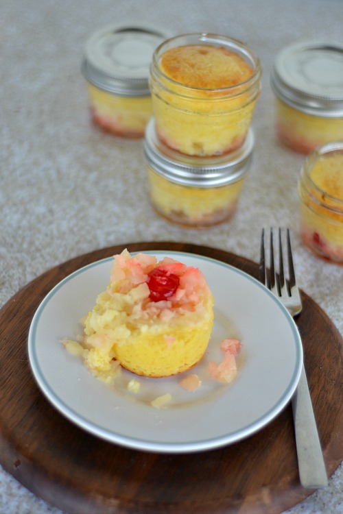 Mason Jar Pineapple Upside-Down Cakes