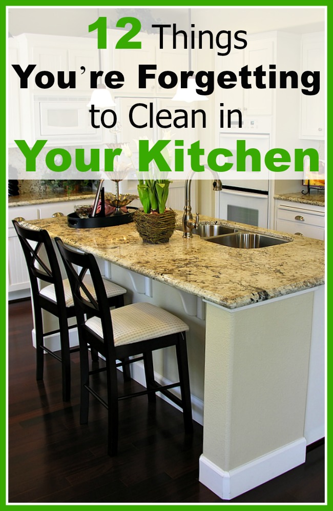 To have a safe cooking environment, you need to have a clean kitchen! That's why you need to know about these 12 things you're forgetting to clean in your kitchen!