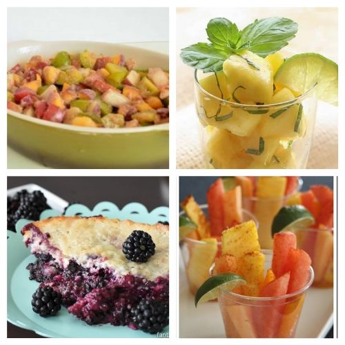 28 Yummy Delightful Fruit Recipes -Make the most of all the wonderful fresh fruit available during the summer by making some of these healthy and yummy fruit recipes! #ACultivatedNest