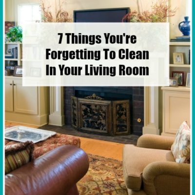 7 Things You're Forgetting To Clean In Your Living Room