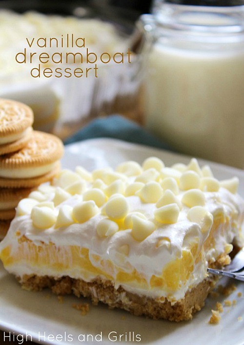 10 Scrumptious No-Bake Desserts- Vanilla Dreamboat Dessert