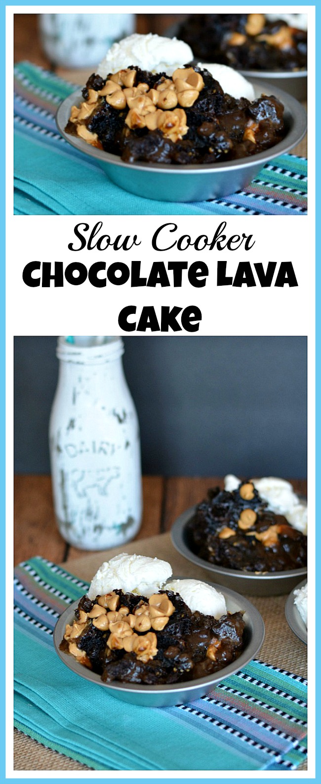 Do you love to get a molten chocolate lava cake when you eat out? Have that yummy dessert at home with this slow cooker chocolate lava cake recipe!