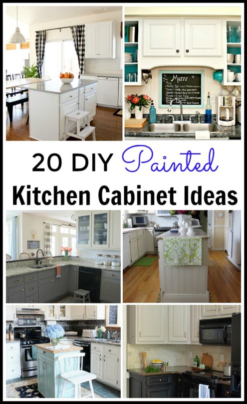 20 DIY Painted Kichen Cabinet Ideas- A CUltivated Nest