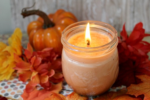 DIY Pumpkin Spice Soy Candle