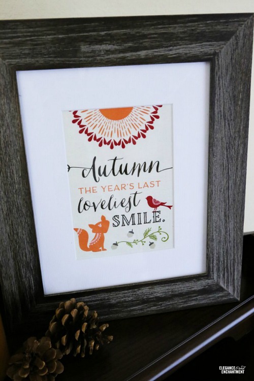 20 Pretty Free Fall Printables- A fun and frugal way to update your home's décor for fall is with free printables! This set even includes Thanksgiving and Halloween free printables, too! | #fall #Halloween #Thanksgiving #freePrintables #ACultivatedNest