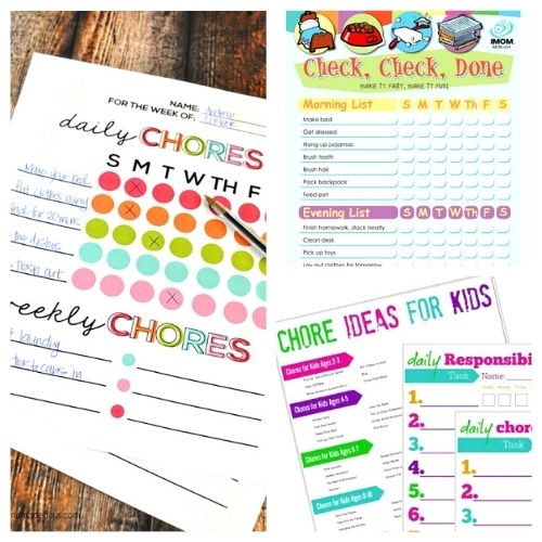 15 Free Printable Chore Charts for Kids- If you're having trouble motivating your kids to do their chores, why not try giving them one of these free printable chore charts for kids! | #freePrintable #printables #choreCharts #kidsChores #ACultivatedNest