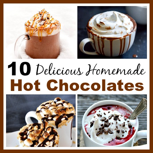 15 Delicious Homemade Hot Chocolates- Tired of plain hot chocolate? Then you need to give one of these delicious homemade hot chocolate recipes a try! There are so many tasty ways to make hot cocoa at home! | #drinkRecipes #hotChocolateRecipes #hotCocoa #hotDrinkRecipes #ACultivatedNest