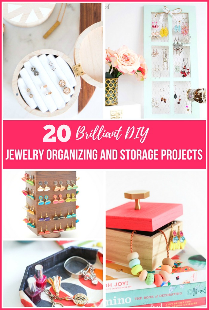 Easy DIY jewelry holder to organize necklaces tangle-free