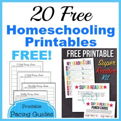20 Free Homeschooling Printables