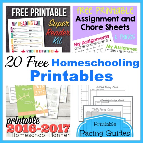 Homeschool Printables