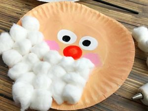 Santa Christmas Paper Plate Craft for Kids