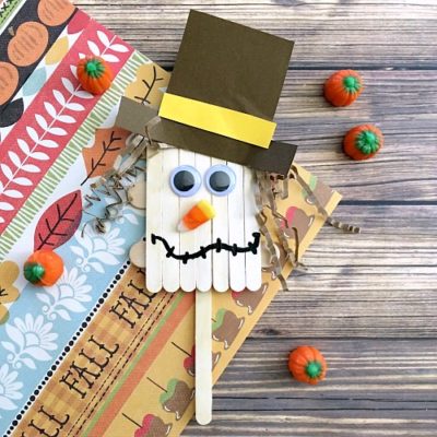 Scarecrow Popsicle Stick Craft for Kids