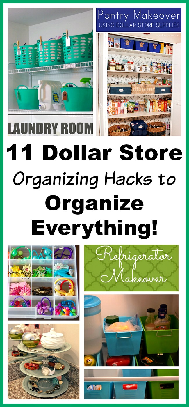 11 Ways to Use Dollar Store Organizing Hacks to Organize Everything- Organizing your home doesn't have to cost a fortune! Check out these 11 inexpensive dollar store organizing hacks to organize everything! | organizing tips, organizing tricks, home organization, cheap organizing ideas, inexpensive organizing ideas #organizingTips #dollarStoreOrganization #diyOrganizers #diyOrganization #ACultivatedNest