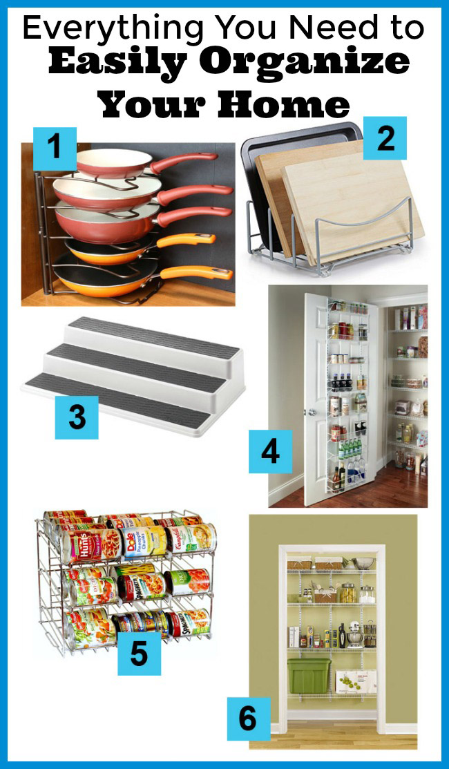 Everything You Need to Easily Organize Your Home- Wouldn't it be wonderful if your home was neat and organized, and it didn't take much effort to get it that way? Here's how to easily organize your home! | home organization, organizing ideas, garage organization, pantry organization, bedroom organization, kitchen organization, living room organization, kids' toys organization, home office organization