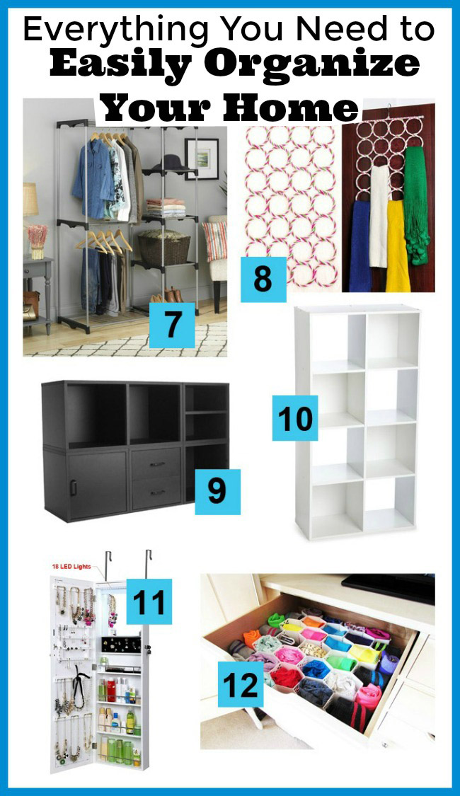 Everything You Need to Easily Organize Your Home- Wouldn't it be wonderful if your home was neat and organized, and it didn't take much effort to get it that way? Here's how to easily organize your home! | home organization, organizing ideas, garage organization, pantry organization, bedroom organization, kitchen organization, living room organization, kids' toys organization, home office organization