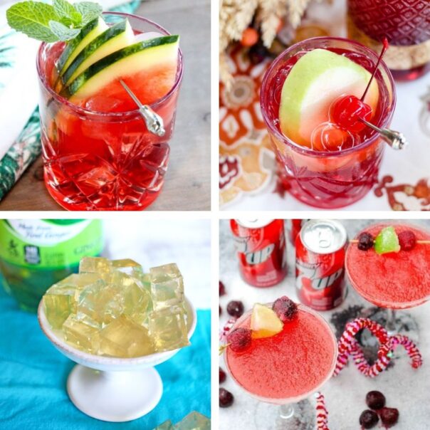 25 Delicious New Year's Eve Homemade Mocktails- Have a fun, family-friendly New Year's Eve party with some of these delicious New Year's Eve mocktail recipes! | homemade drink, New Year's drink, non-alcoholic drink, kid-friendly, New Year's Eve, #nonAlcoholic #mocktail #homemadeDrinks #NewYears #ACultivatedNest