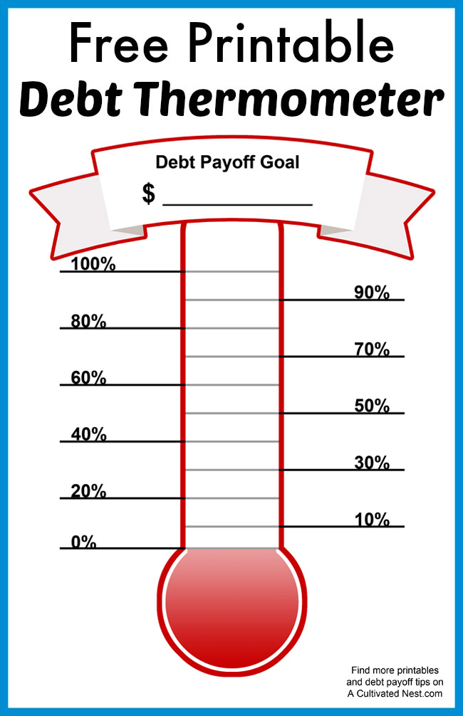 Thermometer Chart To Track Progress