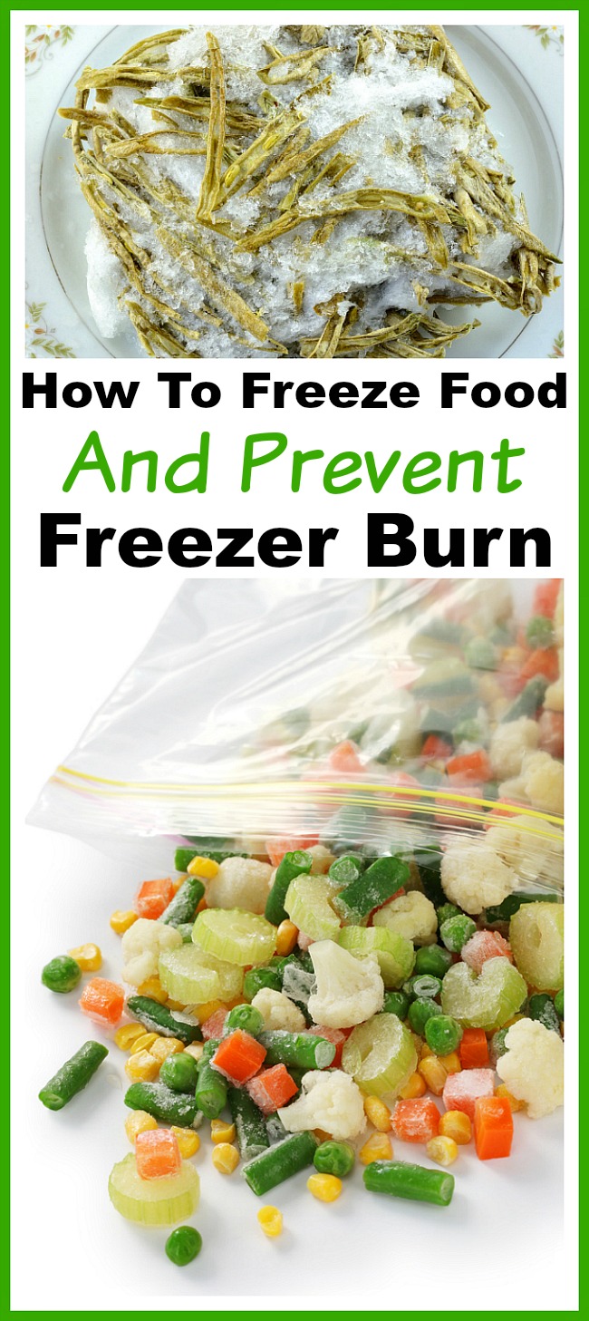 How to Freeze Food and Prevent Freezer Burn- If you let food get freezer burned, you're wasting money. Reduce your food waste and save money by learning how to freeze food and prevent freezer burn! | money saving tips and tricks, freezer burned food, effectively use your freezer, frugal living, frugality, reduce food waste, stretch your grocery budget