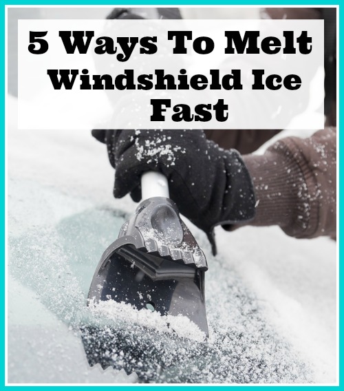 5 Ways To Melt Windshield Ice Fast - Winter is here and of course that means snow and ice are here too! Here are 5 ways to melt windshield ice fast so you can tackle that ice without worry. | How to defrost a windshield, melt ice on a windshield, how to remove frost from your windshield