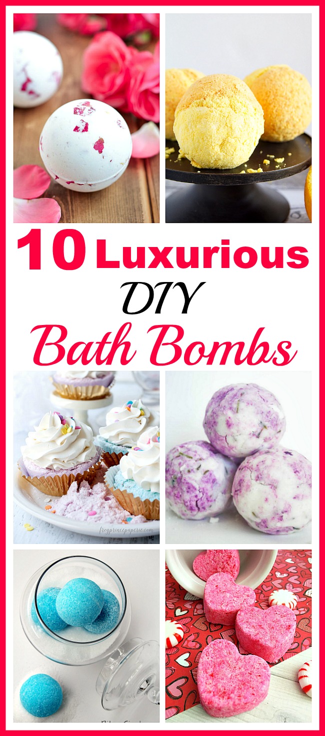 10 Luxurious DIY Bath Bombs