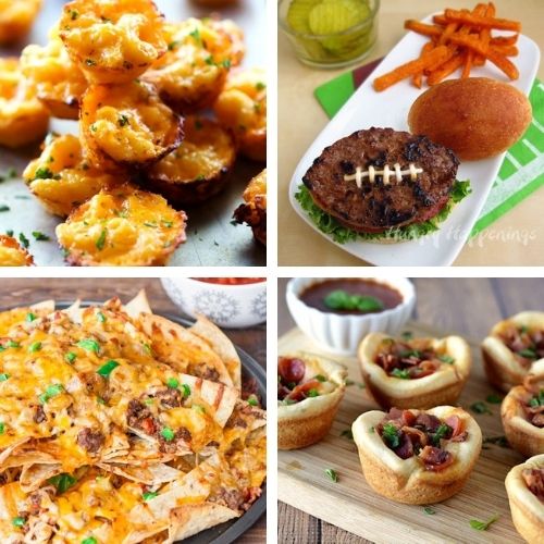 20 Creative and Easy To Make Game Day Appetizer Ideas- These delicious game watch party appetizers are perfect for feeding a crowd! You definitely have to include some of these appetizers in your next game day menu! | #recipes #appetizers #gameDayRecipes #gameDay #ACultivatedNest