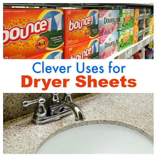 Handy Uses for Dryer Sheets- Dryer sheets can be used in more than just the dryer! For some clever dryer sheet hacks, check out these 12 handy uses for dryer sheets! | clever uses for fabric softener sheets, ways to use dryer sheets, how to use dryer sheets, unique uses for dryer sheets, cleaning hacks, cleaning tips, repurpose, #hacks #cleaningTips #frugalLiving #moneySavingTips #dryerSheets #ACultivatedNest