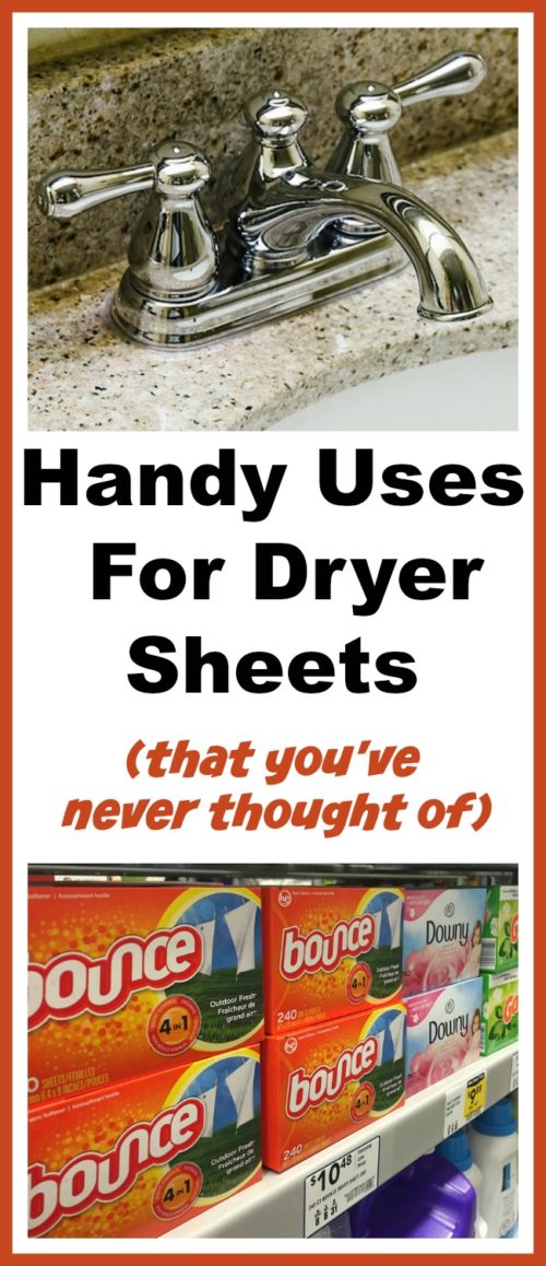 Handy Uses For Dryer Sheets- Dryer Sheet Hacks- A Cultivated Nest