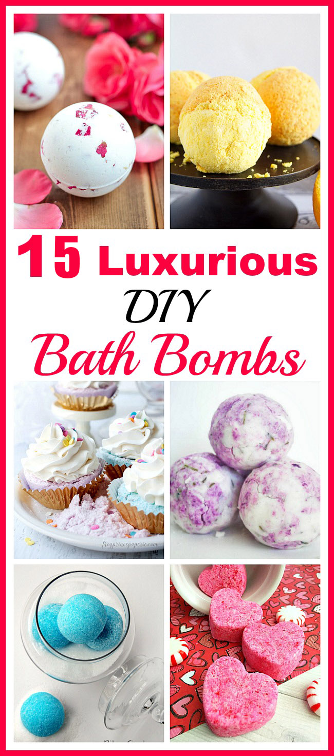 15 Luxurious DIY Bath Bombs- Bring some inexpensive luxury into your life with these luxurious DIY bath bombs! They're easy to make, and create such relaxing baths! | homemade beauty products, DIY gift ideas, spa, relax, homemade gift ideas, DIY beauty, handmade gift #diyGifts #bathBombs #crafts #homemadeGifts #ACultivatedNest