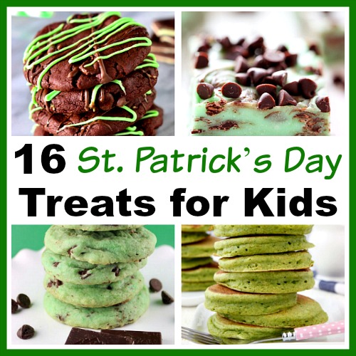 16 Delicious St. Patrick's Day Treats for Kids- This St. Patrick's Day, treat your kids to some tasty alcohol-free desserts with fun green coloring! Check out these great St. Patrick's Day recipes for inspiration! | #StPatricksDay #SaintPatricksDay #greenDesserts #dessertRecipes #ACultivatedNest