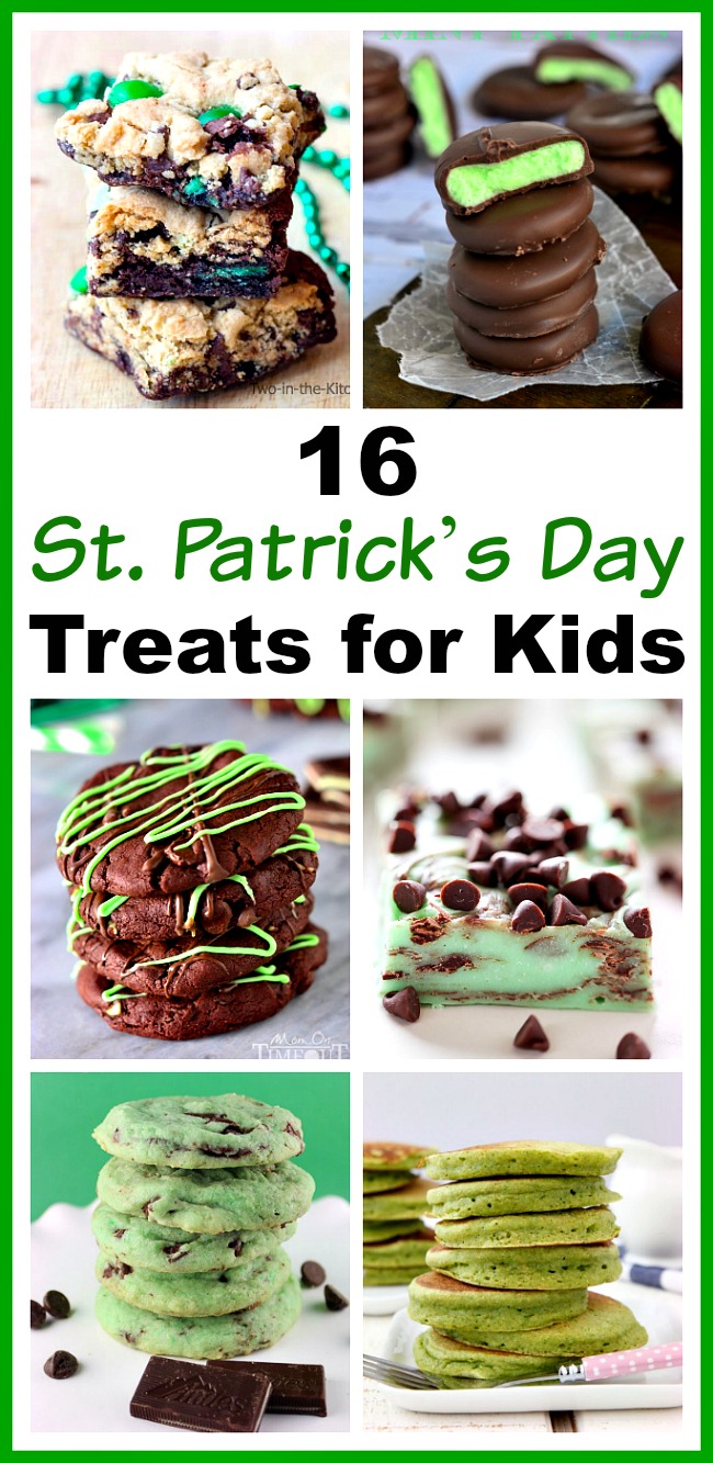 16 Delicious St. Patrick's Day Treats for Kids- Not all Saint Patrick's Day foods have to include alcohol! For some family-friendly recipes, check out these 16 St. Patrick's Day treats for kids! | recipe, kid-friendly, St. Patty's Day, green colored food, green colored desserts, green pancakes, green cookies, food for kids #StPatricksDay #SaintPatricksDay #greenFood #dessertRecipes #ACultivatedNest