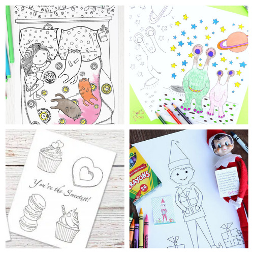 20 Free Printable Coloring Pages for Kids- An easy and inexpensive way to keep your kids entertained is with free printable coloring pages for kids! There are so many fun pages to choose from, including seasonal coloring pages! | #coloringPages #kidsColoring #kidsActivities #freePrintables #ACultivatedNest