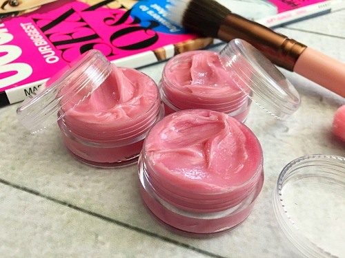 2 Ingredient Homemade Mica Lip Balm- Easy Homemade Beauty Product!