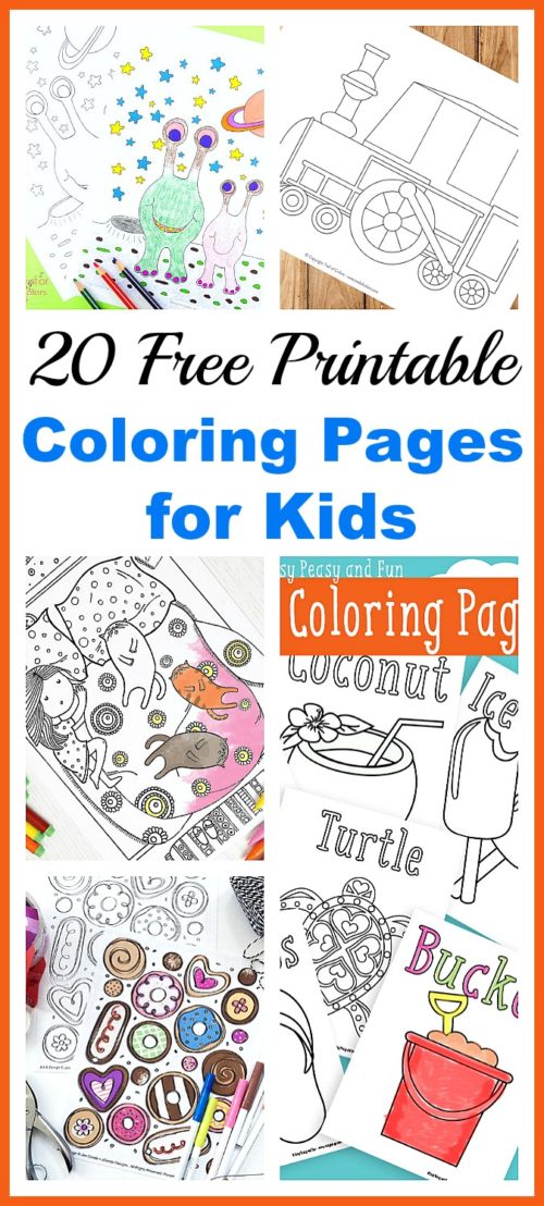 20 Free Printable Coloring Pages for Kids- Coloring Pages for All Seasons!