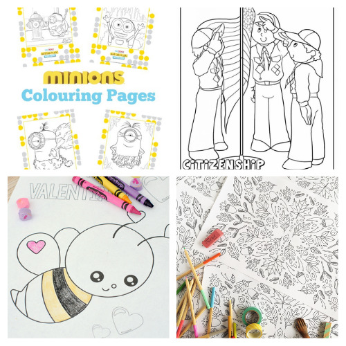 20 Free Kids Coloring Pages Printables- An easy and inexpensive way to keep your kids entertained is with free printable coloring pages for kids! There are so many fun pages to choose from, including seasonal coloring pages! | #coloringPages #kidsColoring #kidsActivities #freePrintables #ACultivatedNest