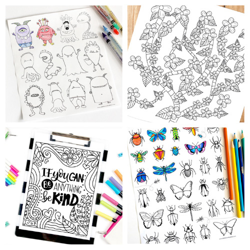 20 Free Kids Coloring Pages Printables- An easy and inexpensive way to keep your kids entertained is with free printable coloring pages for kids! There are so many fun pages to choose from, including seasonal coloring pages! | #coloringPages #kidsColoring #kidsActivities #freePrintables #ACultivatedNest