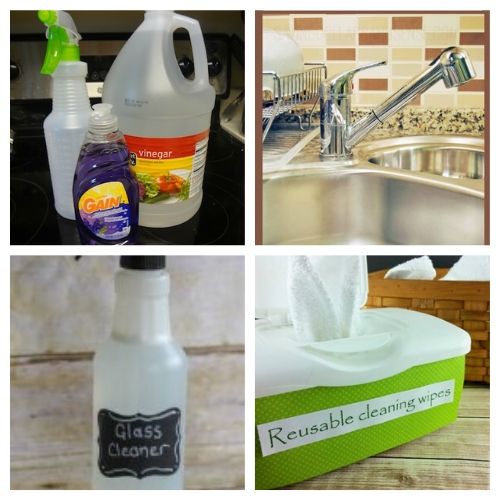 25 Homemade Cleaners That are Perfect for Spring Cleaning- Save money and have a chemical-free spring cleaning this year by making some homemade cleaners! This list includes DIY cleaners for virtually everything! | #springCleaning #homemadeCleaner #diyCleaner #cleaningTips #ACultivatedNest