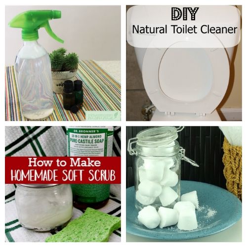 25 Homemade Cleaning Products for Spring Cleaning on a Budget- Save money and have a chemical-free spring cleaning this year by making some homemade cleaners! This list includes DIY cleaners for virtually everything! | #springCleaning #homemadeCleaner #diyCleaner #cleaningTips #ACultivatedNest