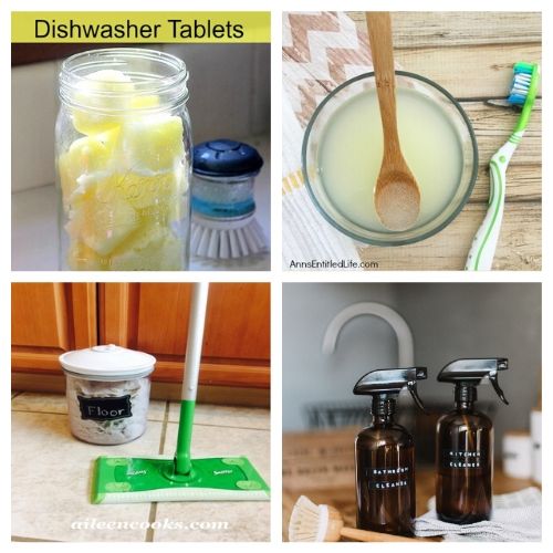 25 DIY Cleaners That are Perfect for Spring Cleaning- Save money and have a chemical-free spring cleaning this year by making some homemade cleaners! This list includes DIY cleaners for virtually everything! | #springCleaning #homemadeCleaner #diyCleaner #cleaningTips #ACultivatedNest