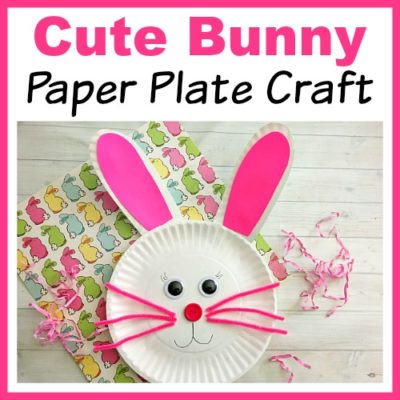 Cute Bunny Paper Plate Craft for Kids