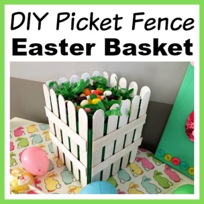 DIY Picket Fence Easter Basket