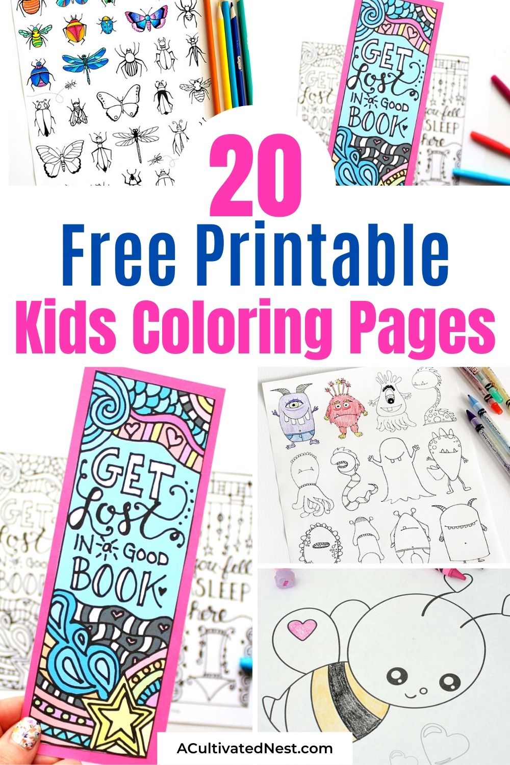 20 Free Printable Coloring Pages for Kids- If you want an easy and inexpensive way to keep your kids entertained, then you need to check out these free printable coloring pages for kids! There are so many fun pages to choose from, including seasonal coloring pages! | #freePrintables #kidsColoring #kidsActivities #freeColoringPagePrintables #ACultivatedNest