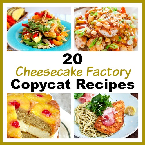20 Cheesecake Factory Copycat Recipes- Save money and get your favorite Cheesecake Factory dishes at home with these 20 Cheesecake Factory copycat recipes! There are so many delicious copycats to try! | dessert recipes, dinner ideas, #recipe #copycatRecipe #cheesecakeFactory #dinnerRecipes #ACultivatedNest