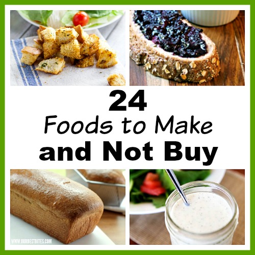 24 Foods to Make and Not Buy- Making your own food staples is a great way to save money! For some easy recipes, take a look at these 24 foods to make and not buy! | #recipe #homemade #saveMoney #FrugalLiving #ACultivatedNest