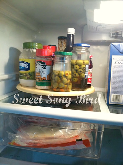 Fridge Organization Ideas- Tired of your disorganized fridge? Then you'll love these clever fridge organizing ideas! They'll help get you organized, and gain fridge space! | #organization #homeOrganization #kitchenOrganizing #fridgeOrganization #ACultivatedNest