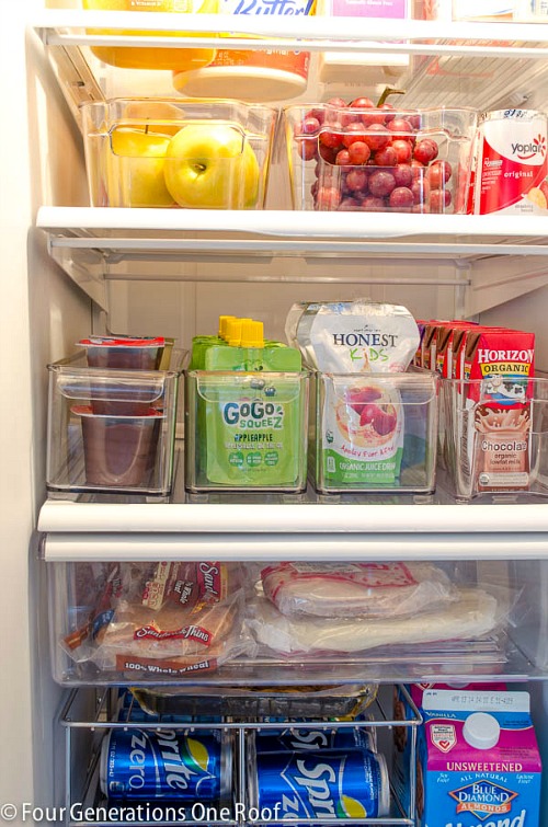 Easy Fridge Organizing Ideas- You don't need a bigger fridge, you just need to reorganize the one you have! Check out these clever refrigerator organizing ideas and gain fridge space! | DIY home organization, organize your home, organizing tips, kitchen organization, how to organize your fridge, #organization #organizing #organize #homeOrganization #kitchen #refrigerator #organizingTips #ACultivatedNest